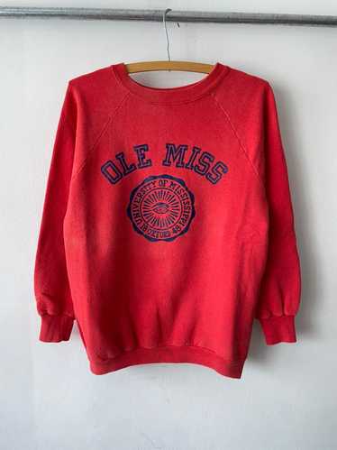 Collegiate × Vintage RARE Vintage 70s Ole Miss Red