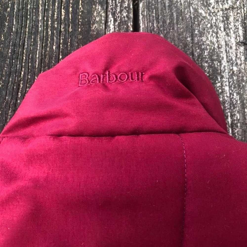 Vintage Red Single Stitched Quilted Barbour Doubl… - image 3