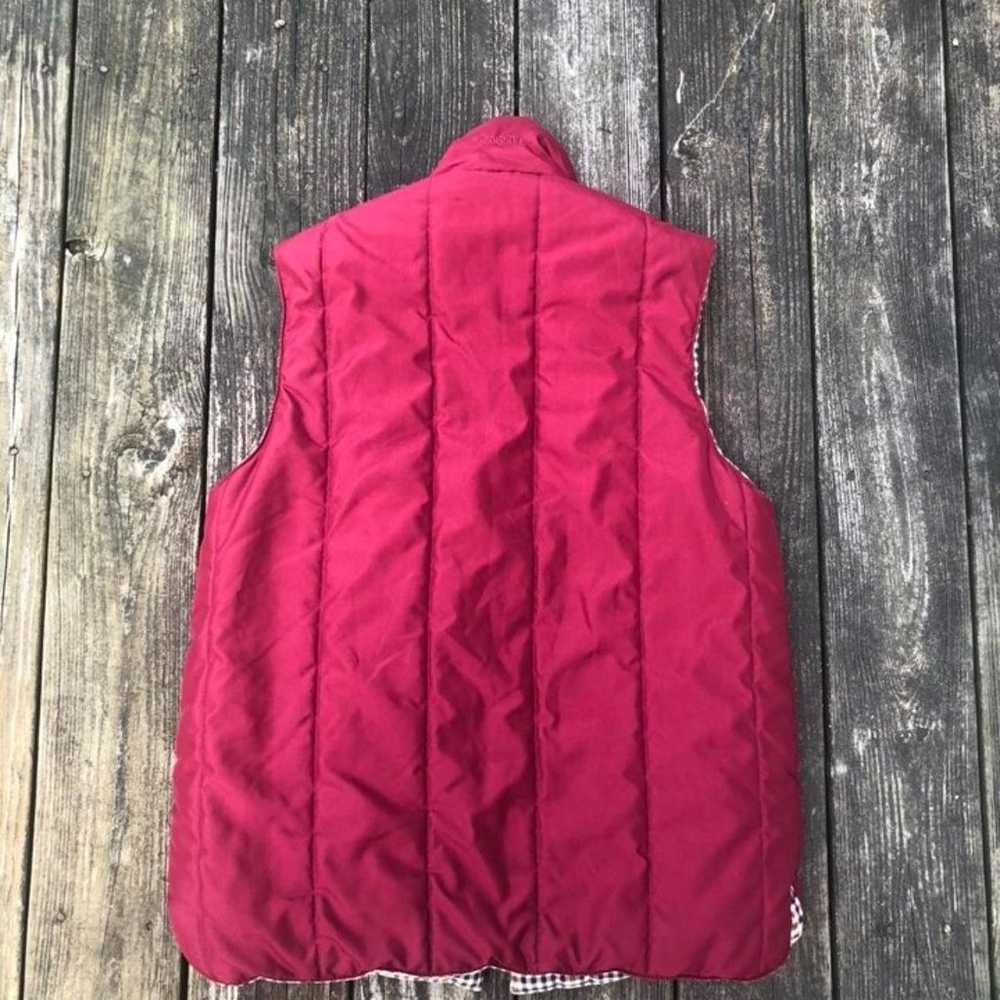 Vintage Red Single Stitched Quilted Barbour Doubl… - image 4
