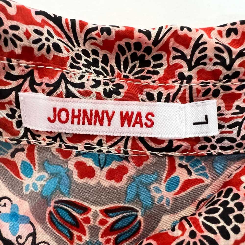 Johnny Was Johnny Was. Classy-Casual Red/White/Tu… - image 9