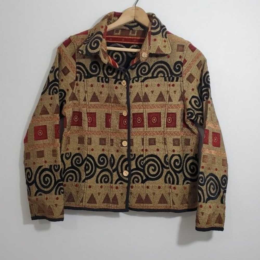 Vintage Reversible Tapestry Jacket - image 1