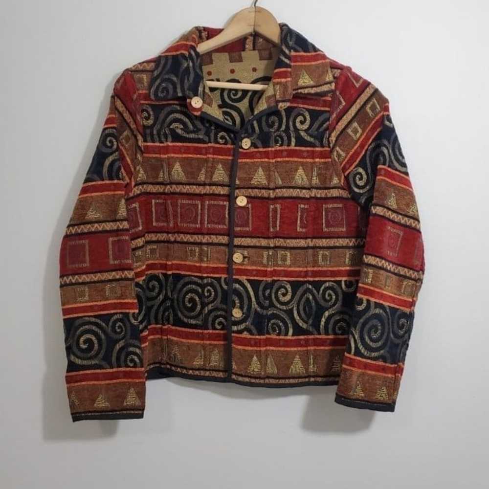 Vintage Reversible Tapestry Jacket - image 3
