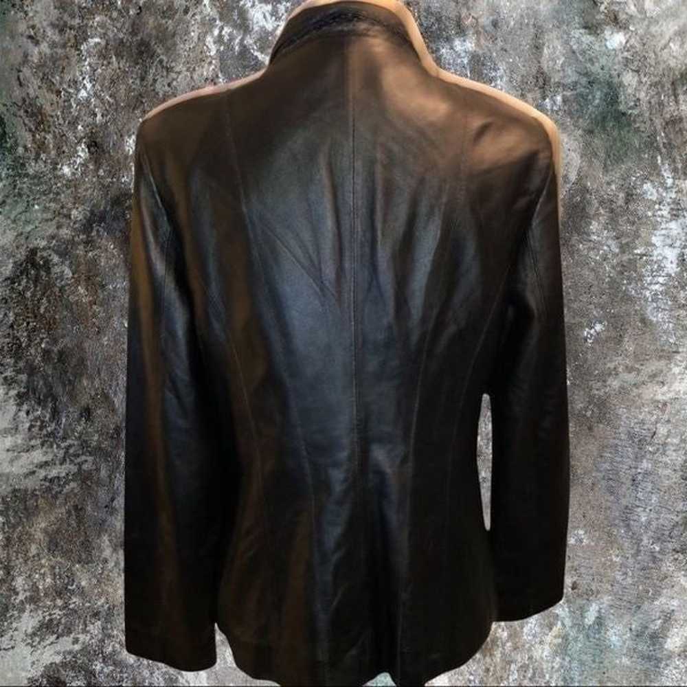 Tribal brand black leather jacket! - image 7