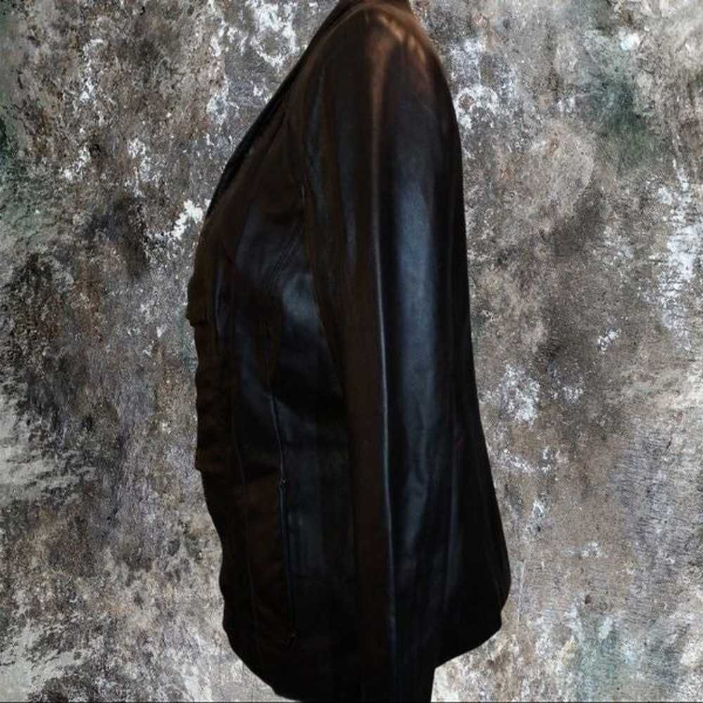 Tribal brand black leather jacket! - image 8