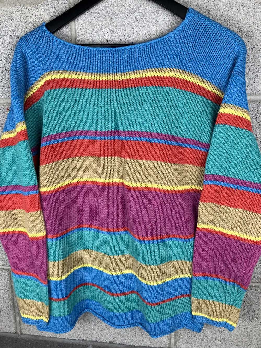 Coloured Cable Knit Sweater × Ralph Lauren × Vint… - image 2