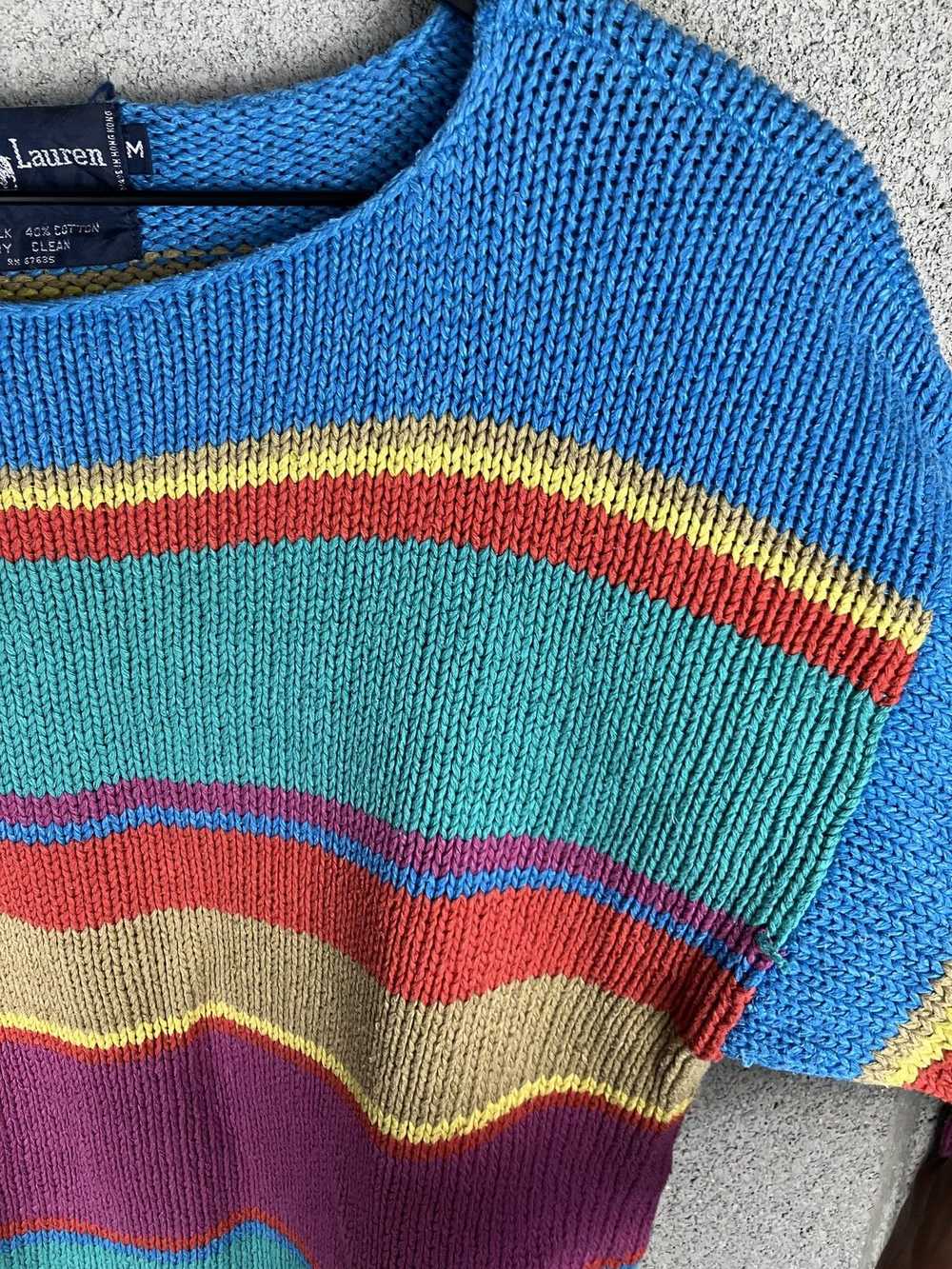 Coloured Cable Knit Sweater × Ralph Lauren × Vint… - image 4