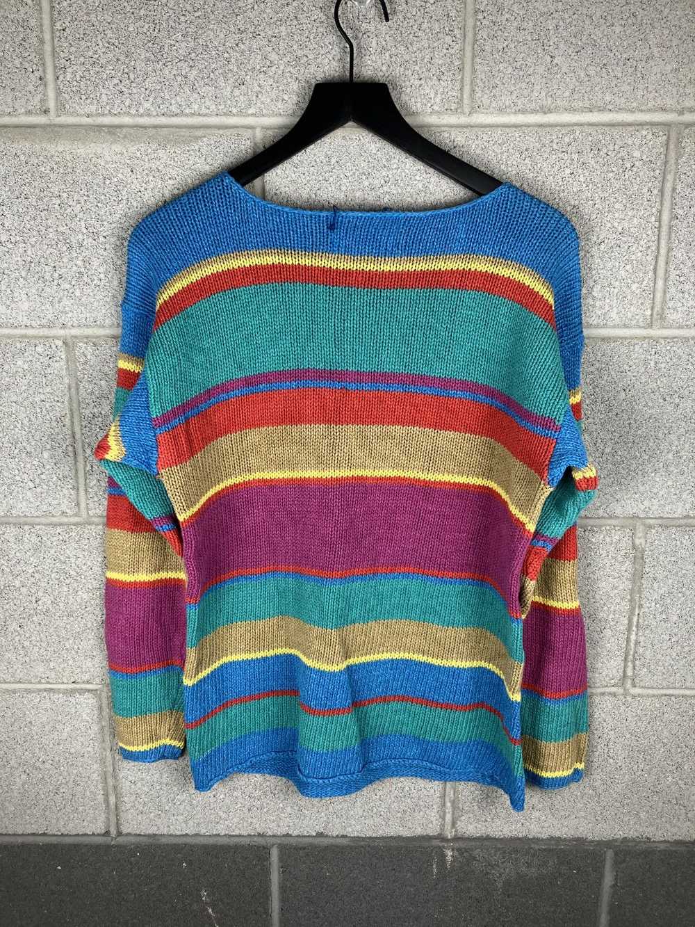 Coloured Cable Knit Sweater × Ralph Lauren × Vint… - image 6
