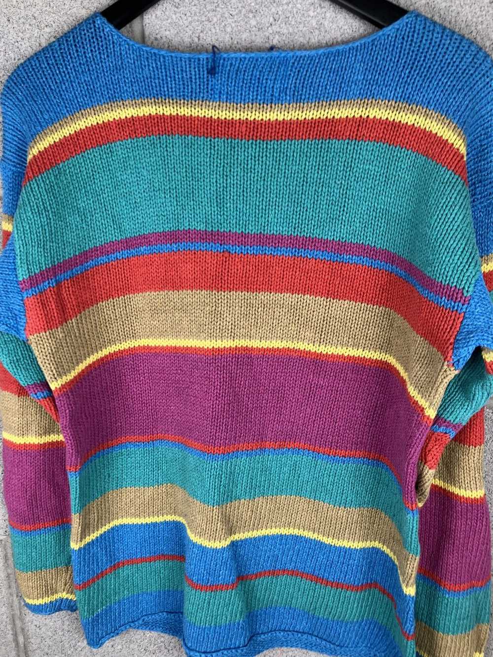 Coloured Cable Knit Sweater × Ralph Lauren × Vint… - image 7