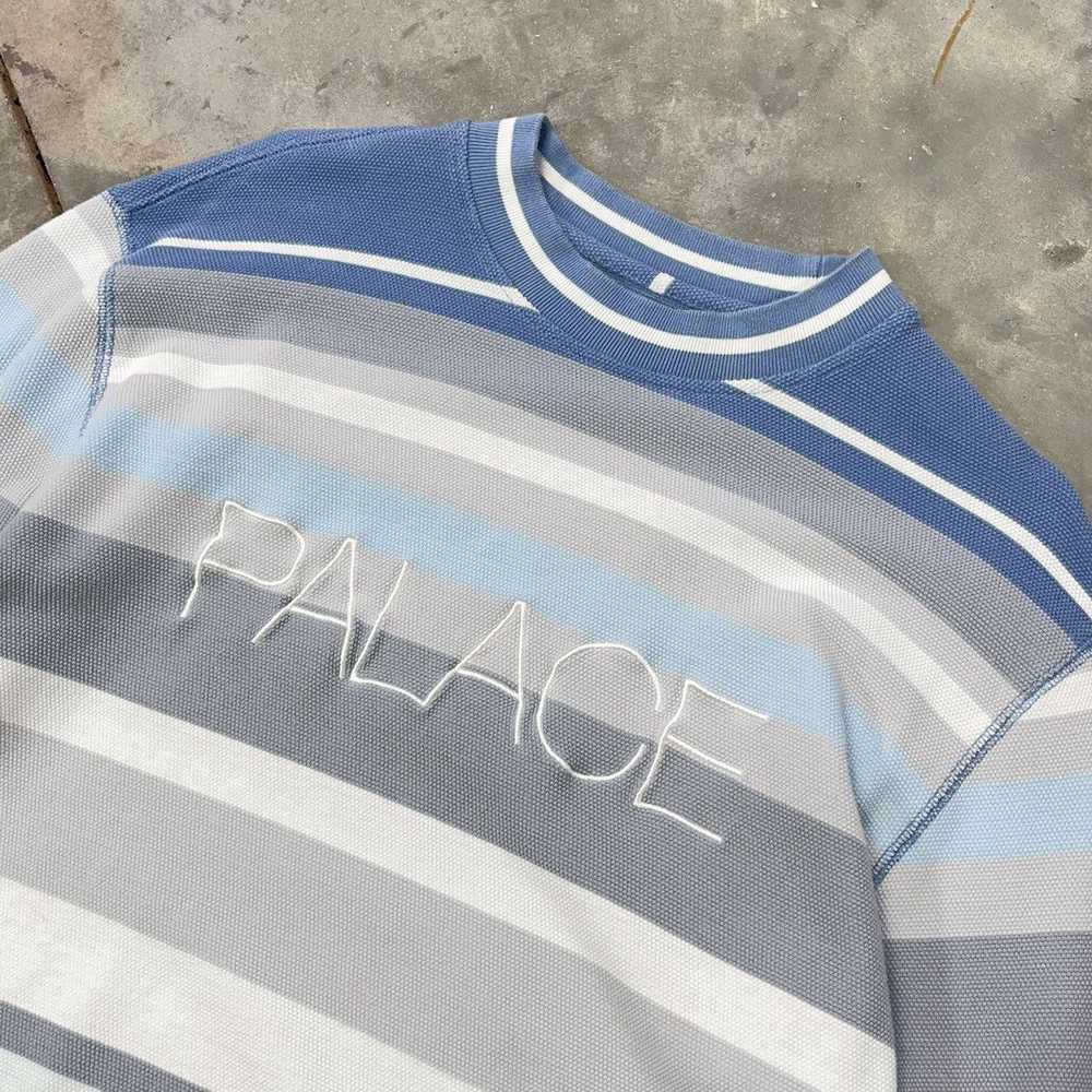Palace Palace Demando Crewneck Sweater Striped Em… - image 3
