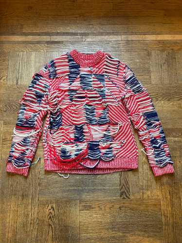Calvin Klein 205W39NYC FW18 Open Knit Wool Sweate… - image 1