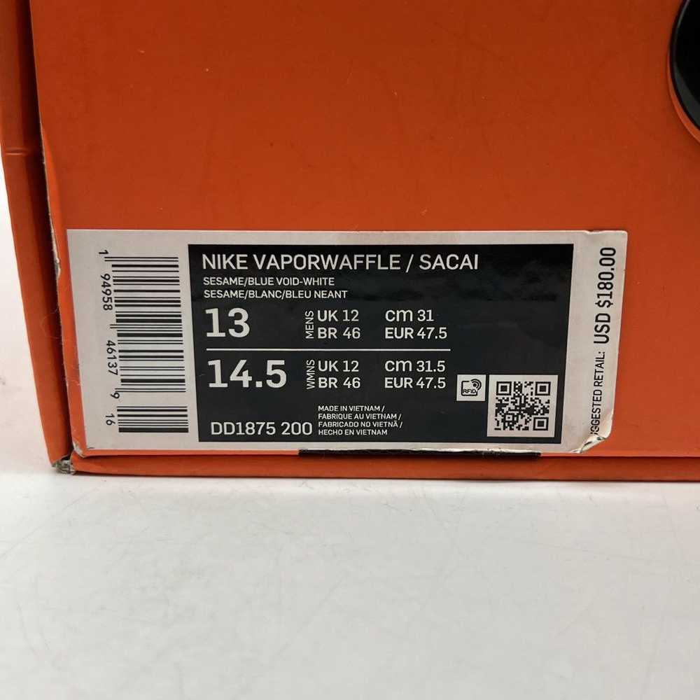 Nike Sacai x vaporwaffle sesame blue void - image 6