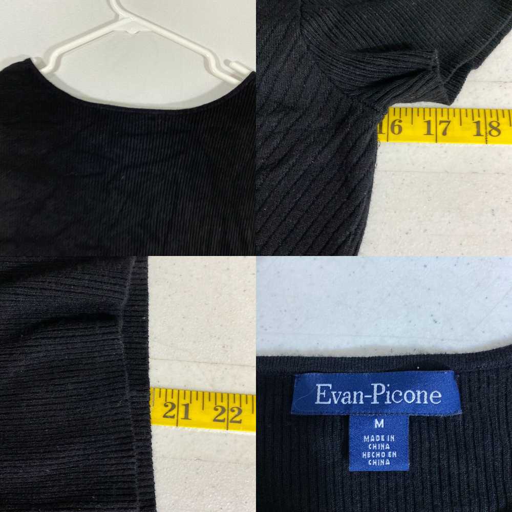 Evan Picone Evan Picone Womens Black Short Sleeve… - image 4