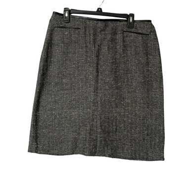 Merona Merona Womens Gray Elastic Waist Tweed Min… - image 1