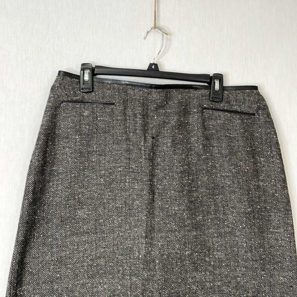 Merona Merona Womens Gray Elastic Waist Tweed Min… - image 3
