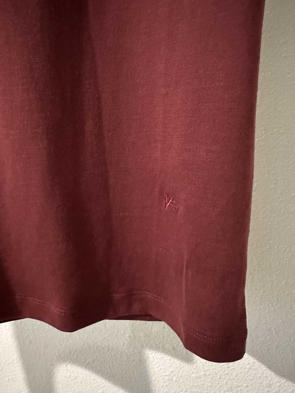 Isaia Isaia Cotton Silk Crimson T Shirt - image 5