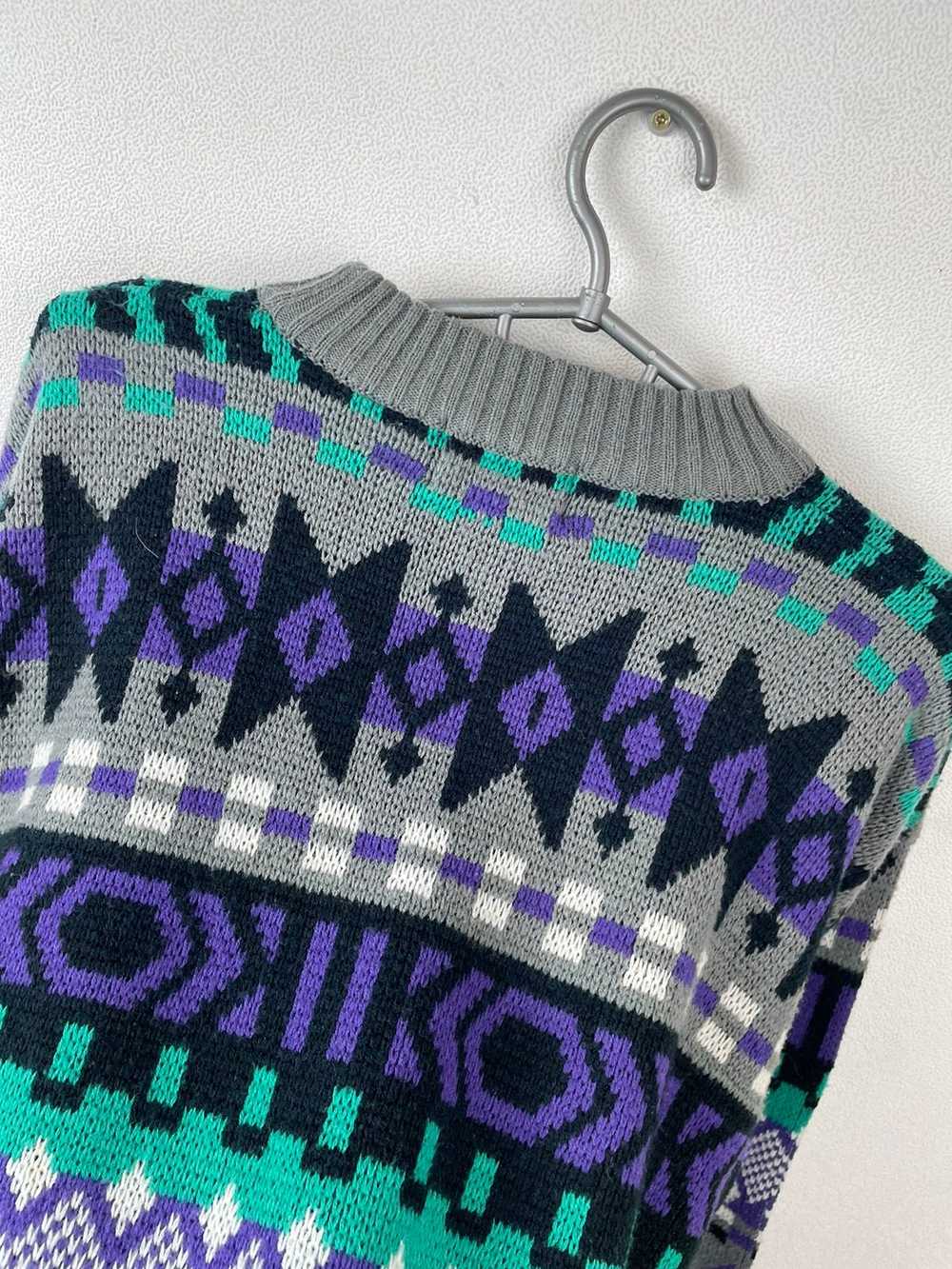 Coloured Cable Knit Sweater × Designer × Vintage … - image 11