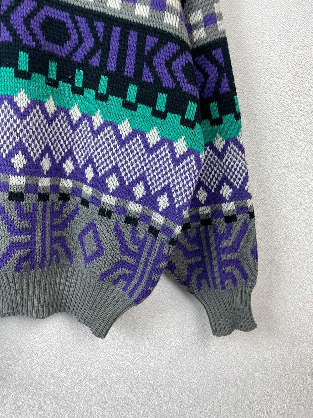 Coloured Cable Knit Sweater × Designer × Vintage … - image 6