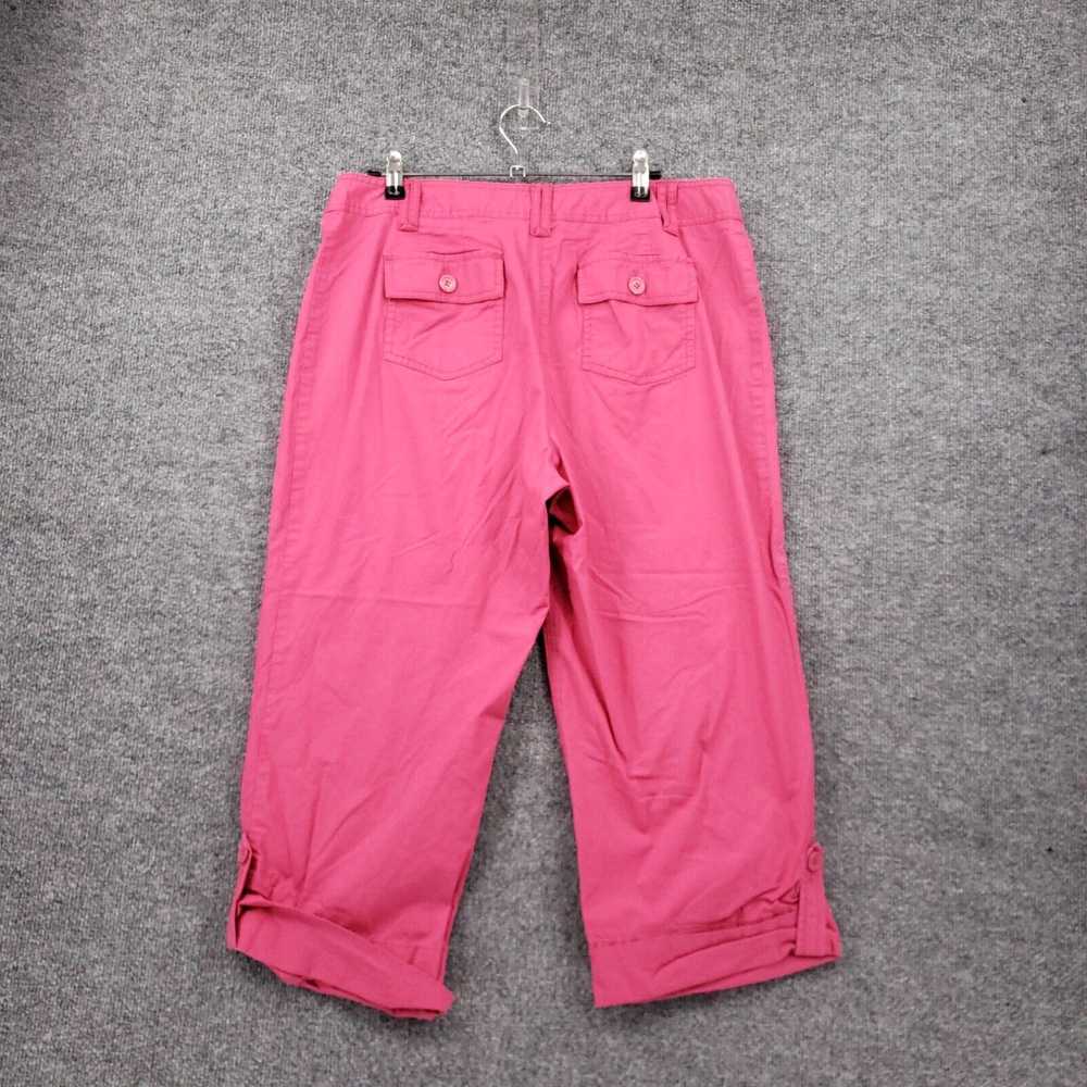 CO Liz & Co Pants Womens 10 Pink Capri High Rise … - image 2