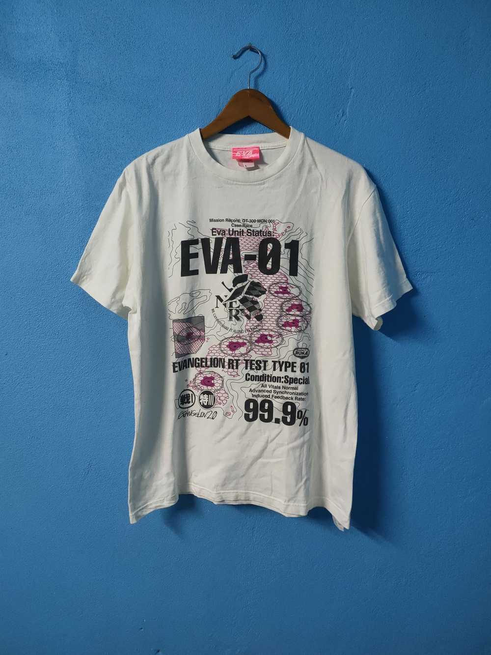 Streetwear × Vintage EVANGELION EVA racing tshirt - image 1