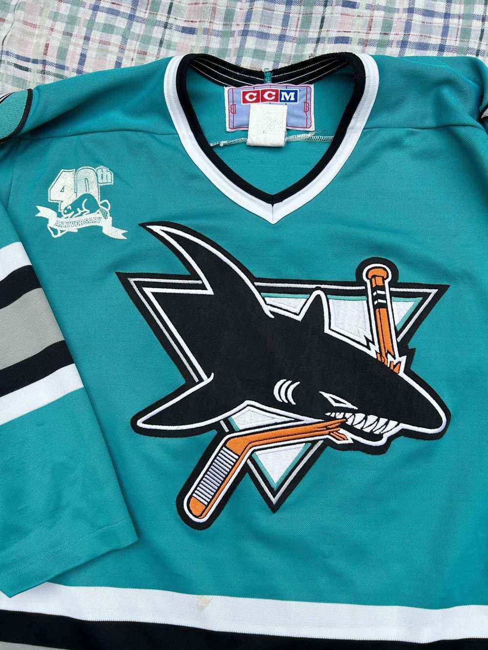 Ccm × NHL × Vintage Vintage CCM San Jose Sharks N… - image 2