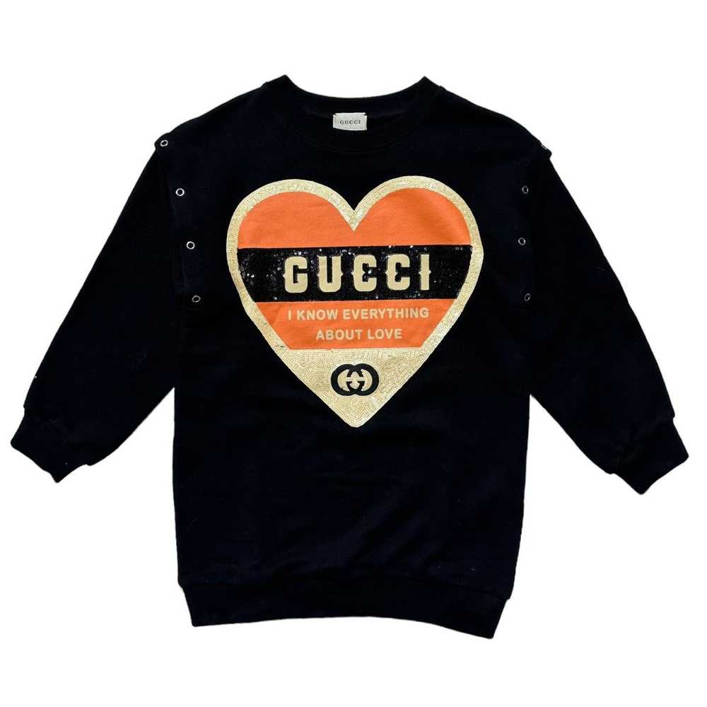 Gucci 2in1 tear away Sequin gucci love crewneck - image 2