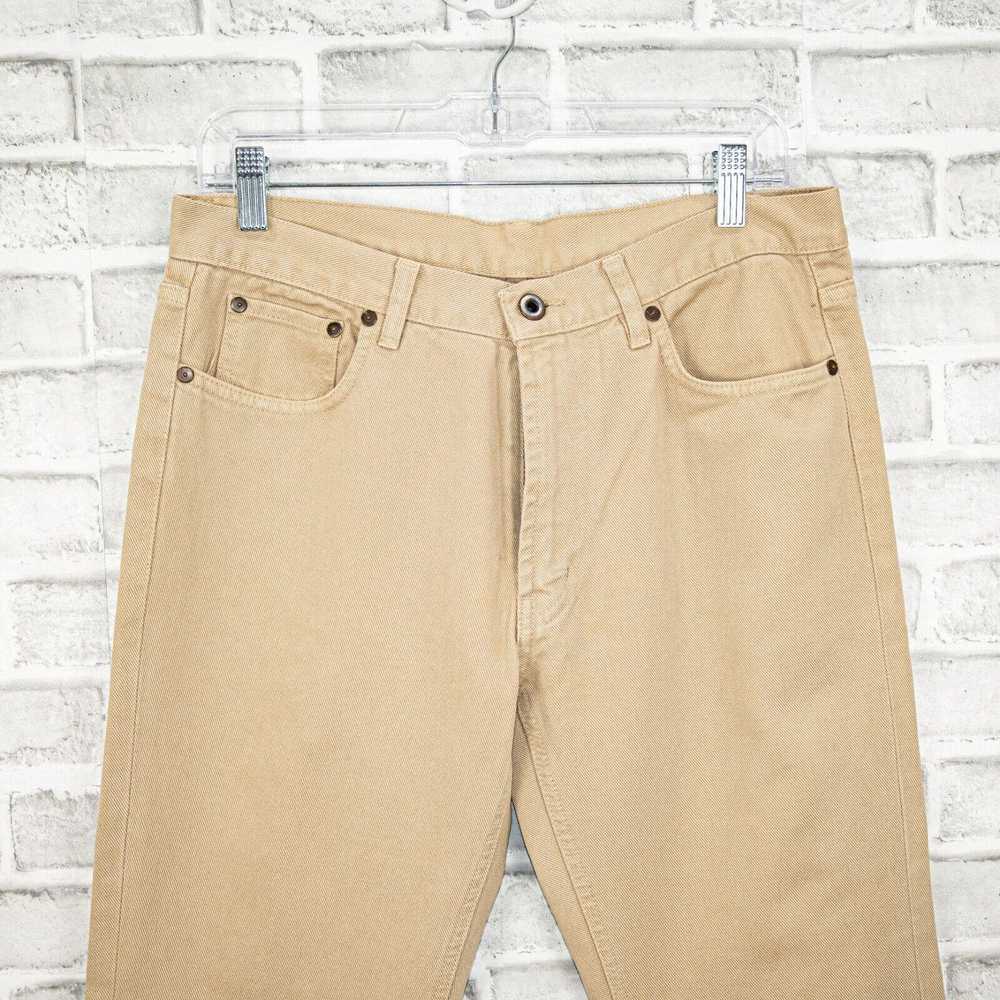 Miu Miu MIU MIU Denim Straight Leg Jeans in Khaki… - image 5