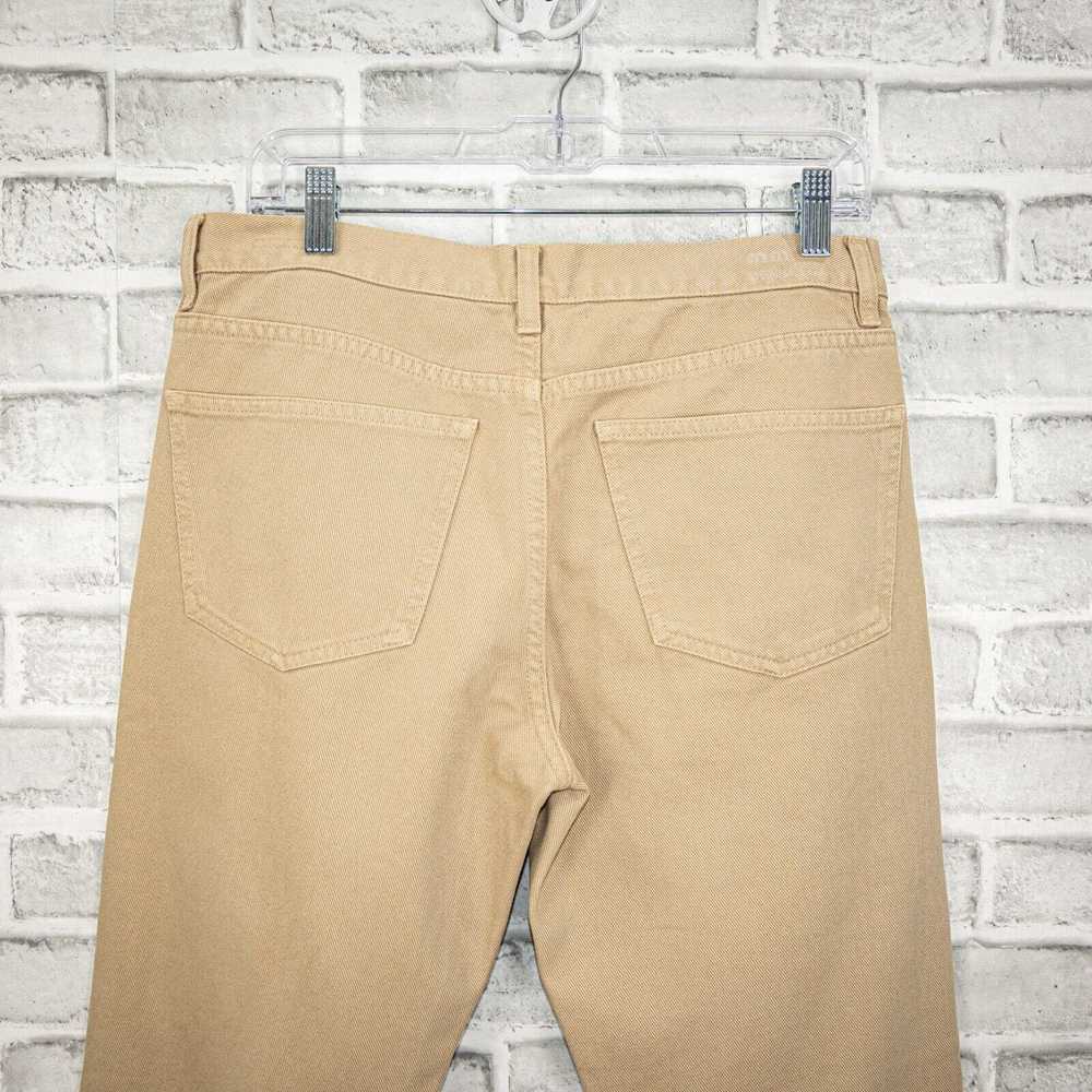 Miu Miu MIU MIU Denim Straight Leg Jeans in Khaki… - image 6