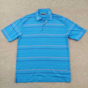 Nike Nike Golf Polo Shirt Men Medium Blue Orange … - image 1