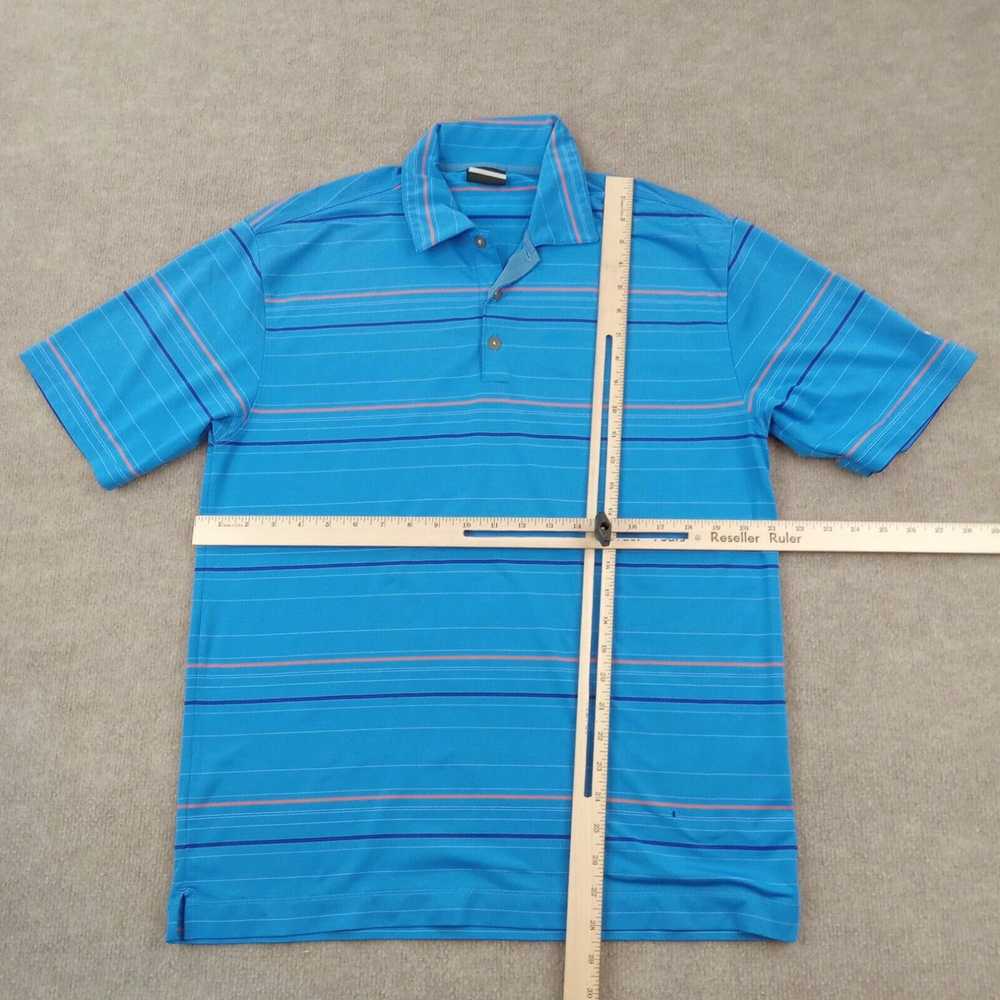 Nike Nike Golf Polo Shirt Men Medium Blue Orange … - image 2