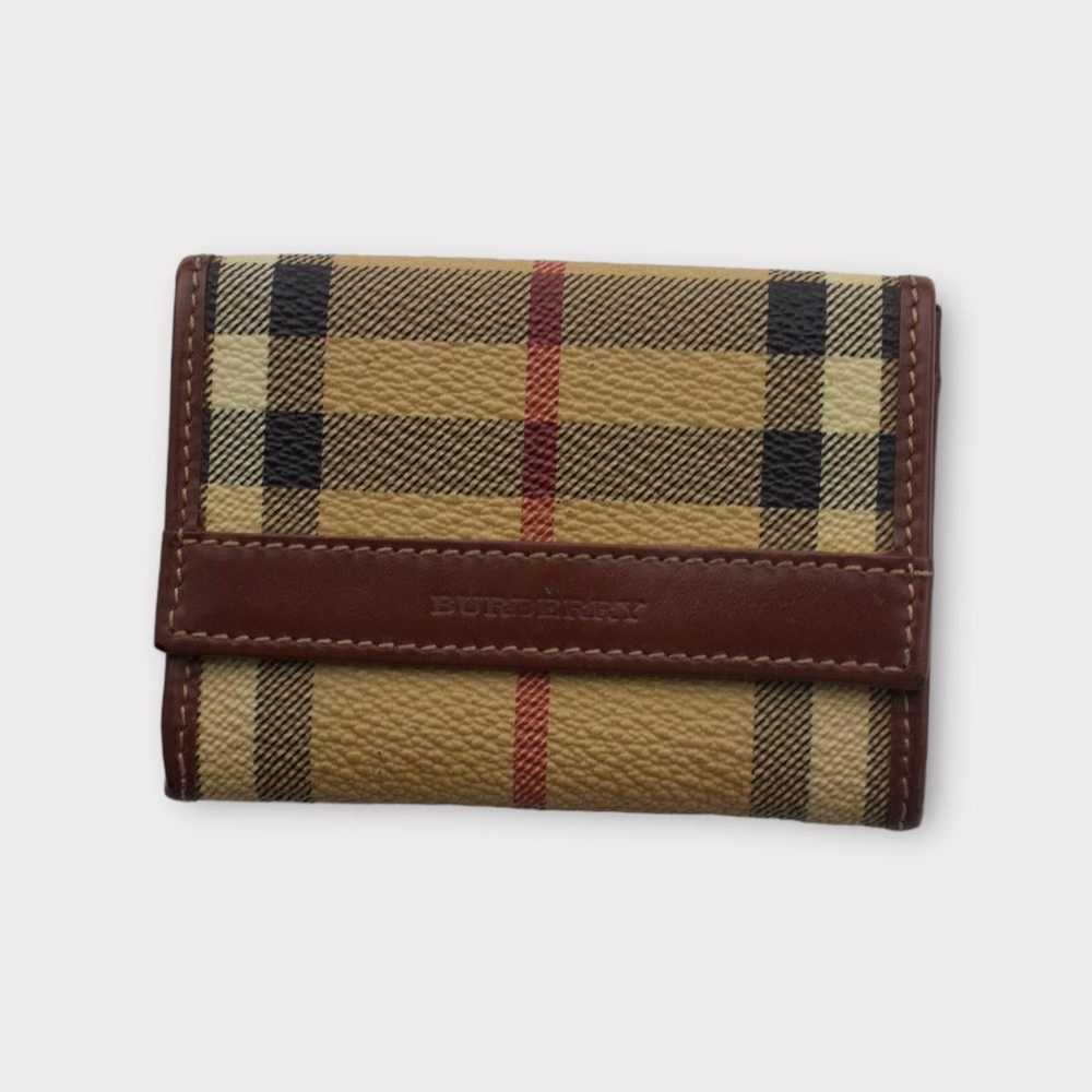 Burberry Burberry 2000s Brown Plaid Wallet - image 1