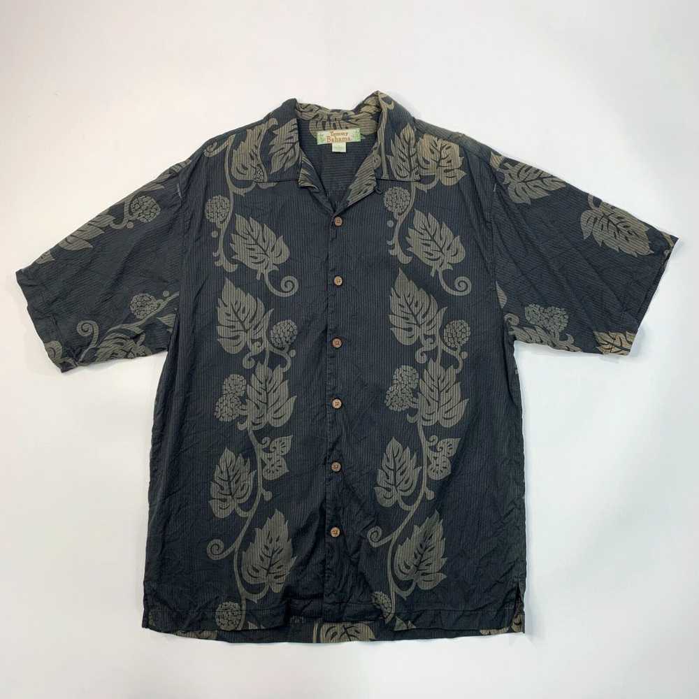 Tommy Bahama Tommy Bahama Silk Shirt Mens M Black… - image 2