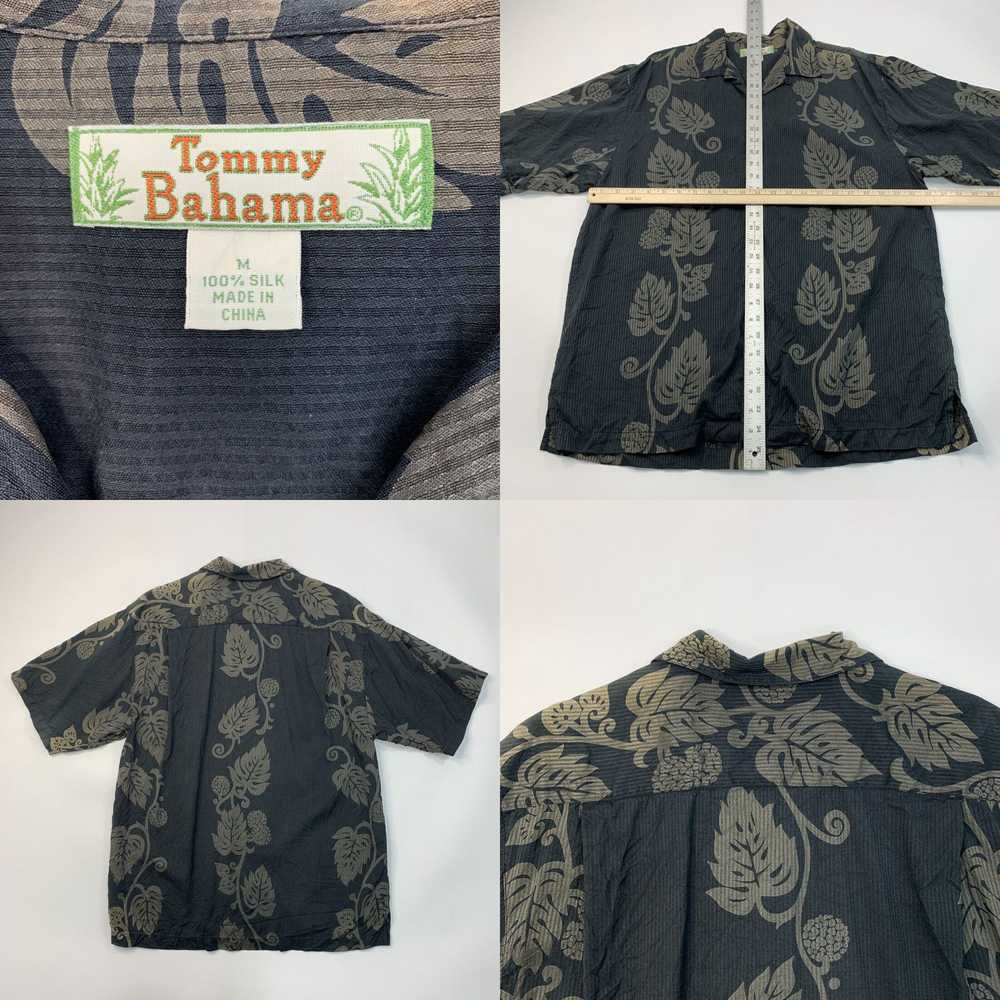Tommy Bahama Tommy Bahama Silk Shirt Mens M Black… - image 4