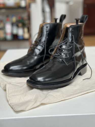 A.P.C. Black leather calf skin boots