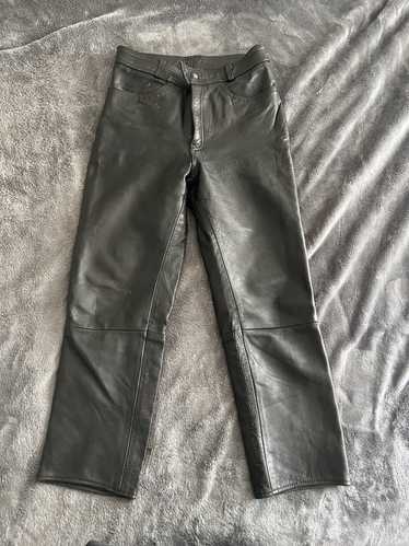 Vintage Black Leather Pants