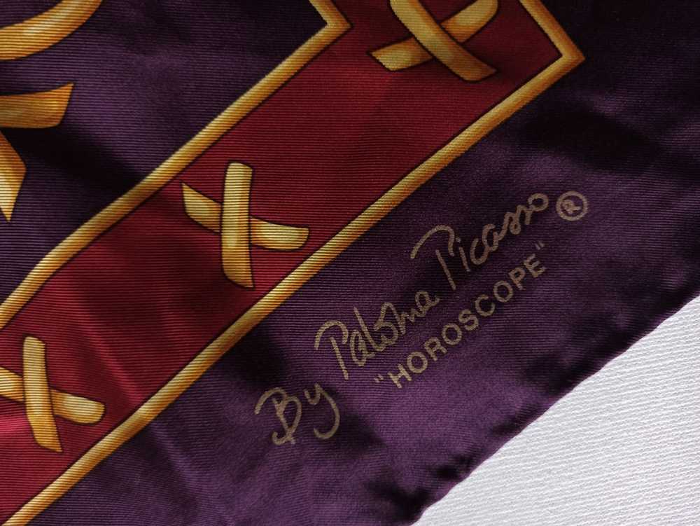 Paloma Picasso Paloma Picasso silk scarf - image 2