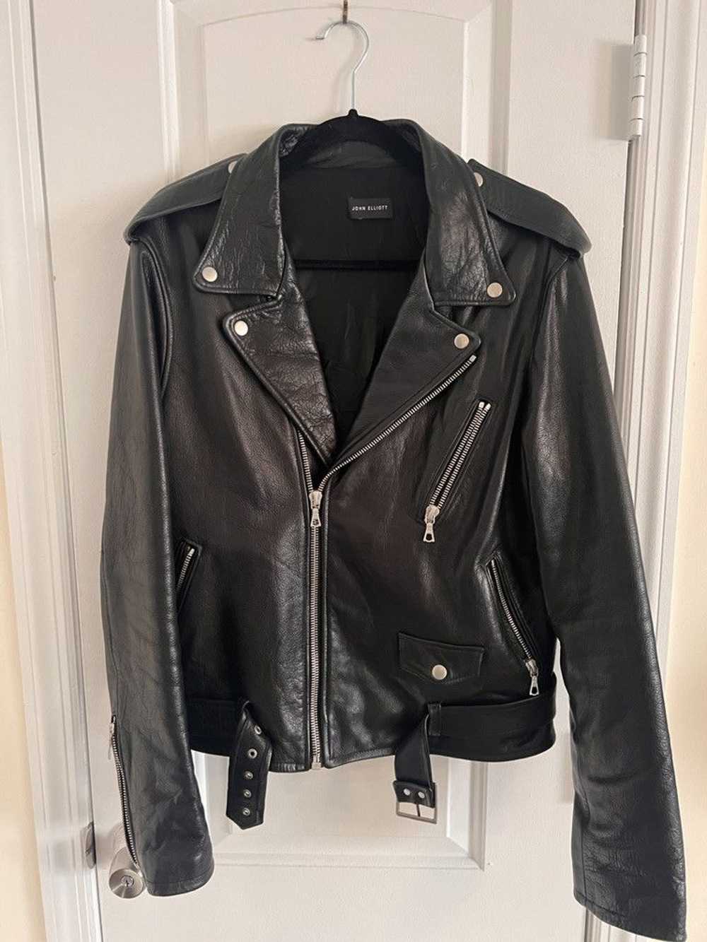 John Elliott Leather Moto Jacket - image 2