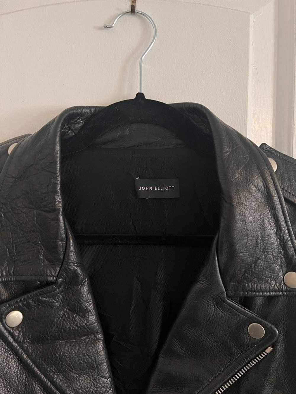 John Elliott Leather Moto Jacket - image 3