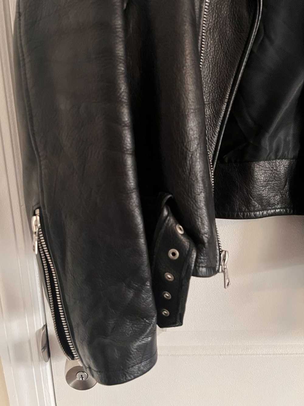 John Elliott Leather Moto Jacket - image 8