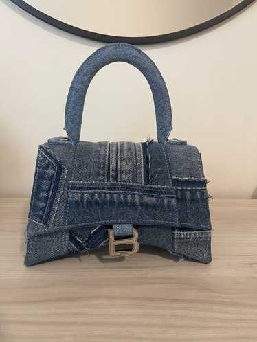 Balenciaga BALENCIAGA Denim Patchwork Hourglass Pu