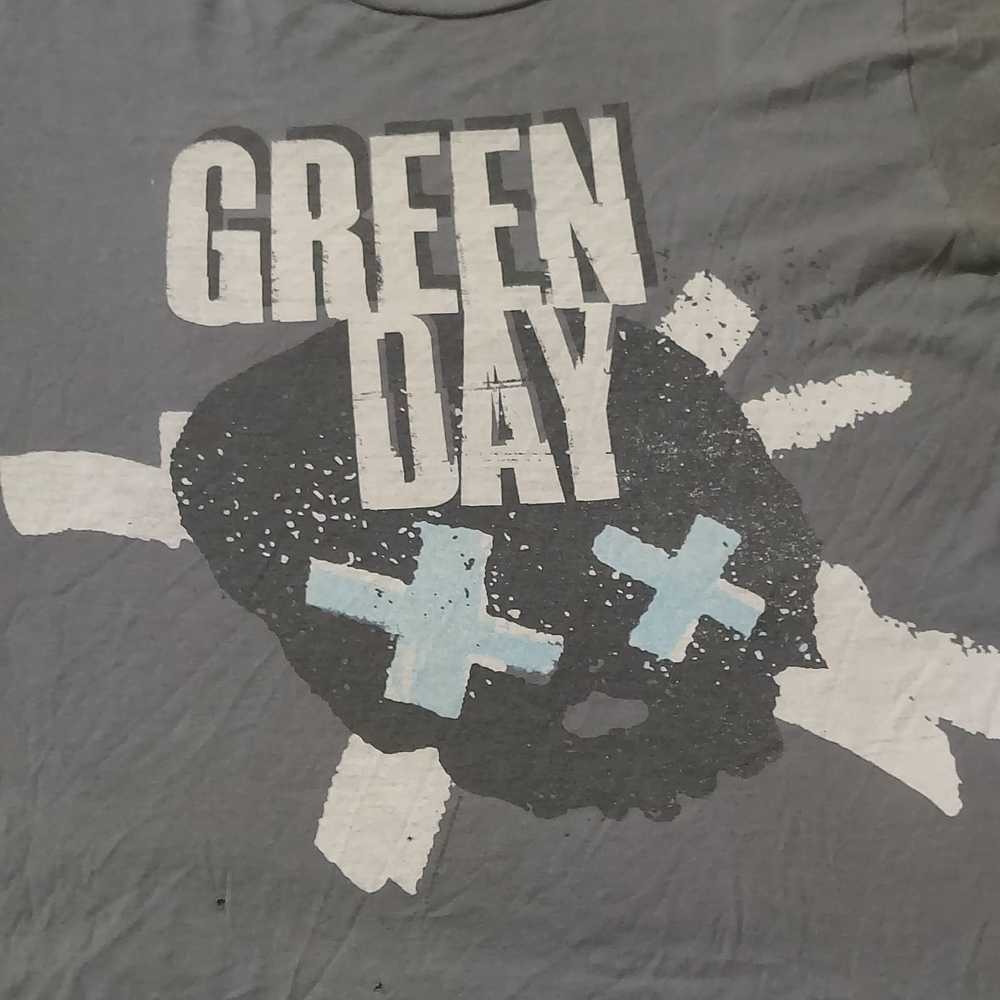Tultex Green Day Shirt Men's Sz L Uno Dos Tre Sku… - image 1