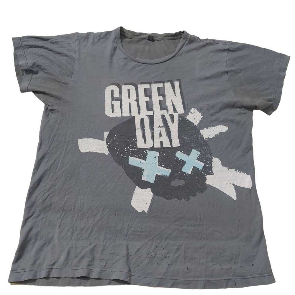 Tultex Green Day Shirt Men's Sz L Uno Dos Tre Sku… - image 2