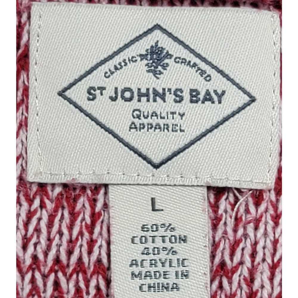 Other St John's Bay Red White Marled Knitted Swea… - image 4