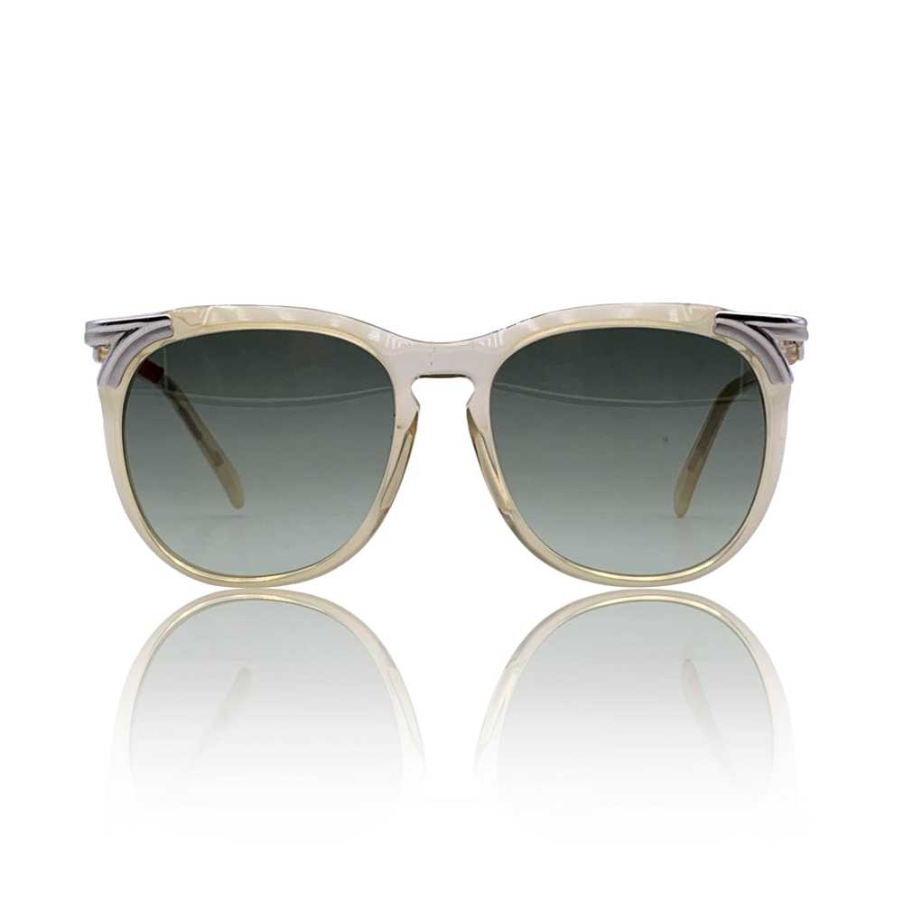 Cazal Vintage Clear Beige Sunglasses Mod. 113 Col… - image 1