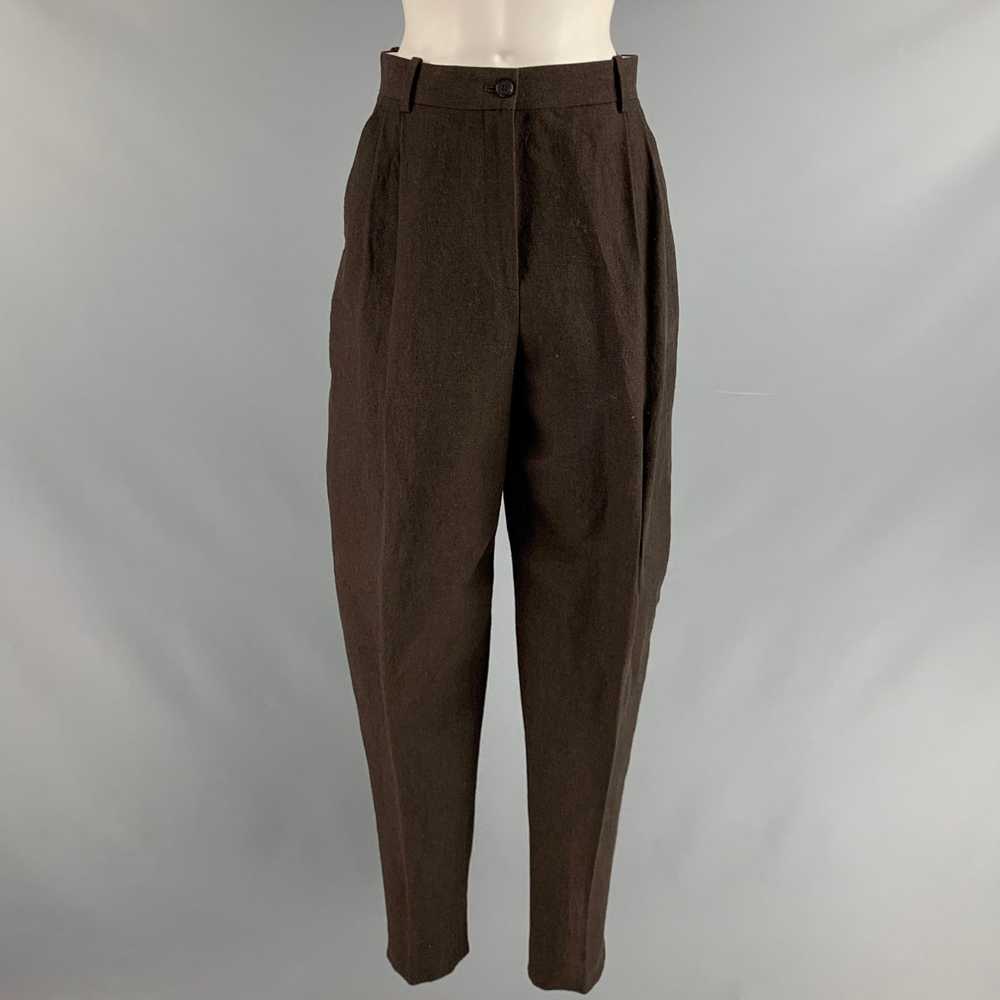 The Row Brown Wool Blend Pleated High Waisted Dre… - image 1