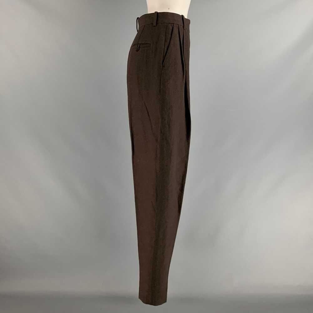 The Row Brown Wool Blend Pleated High Waisted Dre… - image 2