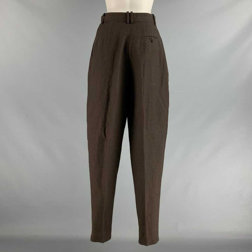 The Row Brown Wool Blend Pleated High Waisted Dre… - image 3