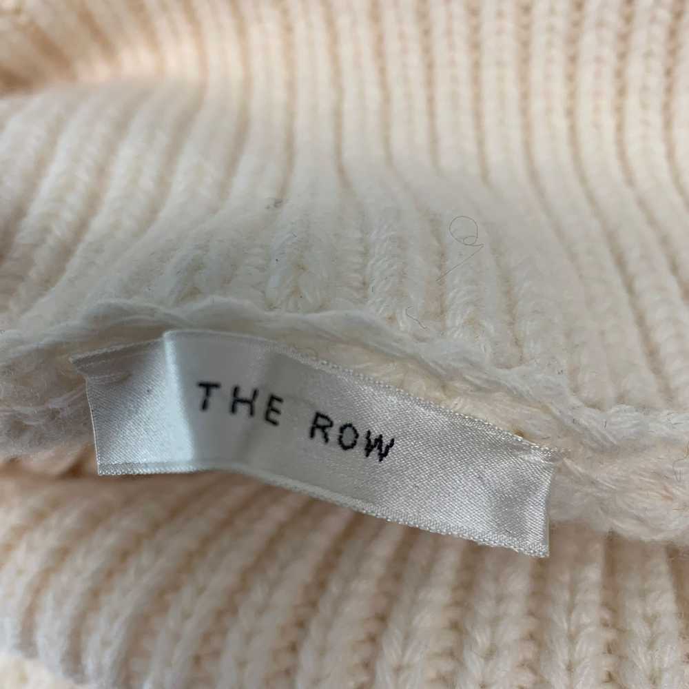 The Row Cream Wool Ribbed Turtleneck Sweater - image 4