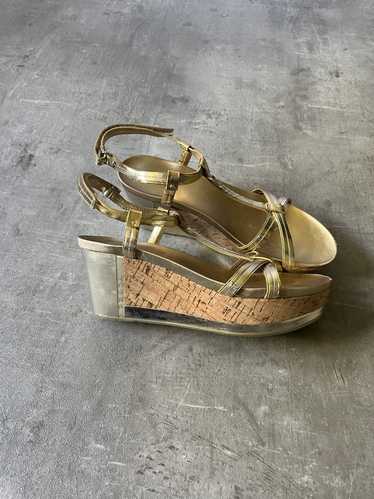 Prada Prada platform sandals gold women shoes - image 1