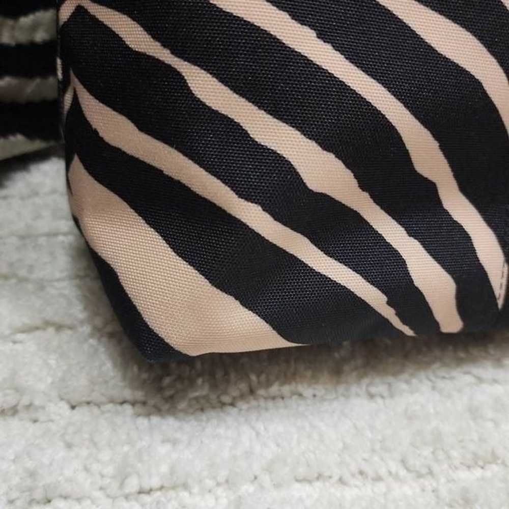 CoachSignature Stripe Zebra Print Devin Shoulder … - image 6