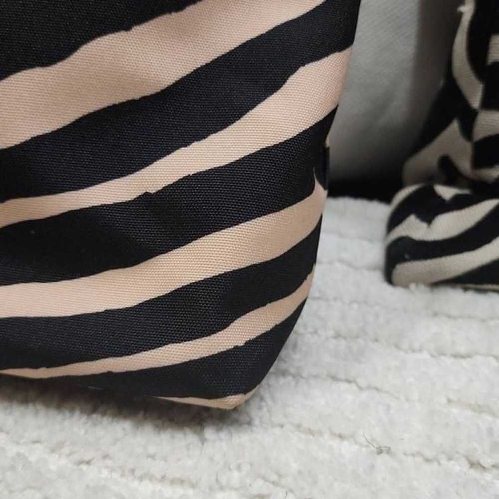 CoachSignature Stripe Zebra Print Devin Shoulder … - image 7
